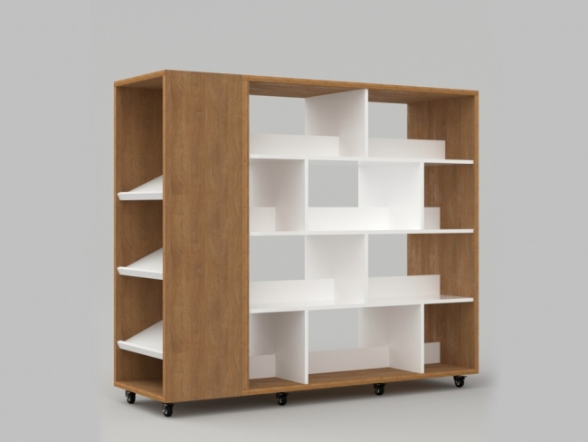 6575.650 Стеллаж двухсторонний из коллекции СТУГЛ 155х50х130 см купить в интерне-магазине Veerdan.ru Стеллаж двухсторонний из коллекции СТУГЛ 155х50х130 см