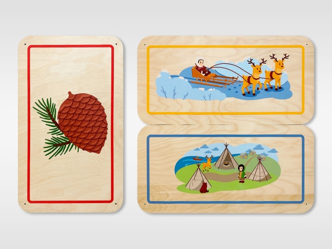 8748.650 Набор стеновых панелей «Северные мотивы - Коренные традиции» купить в интерне-магазине Veerdan.ru Набор стеновых панелей «Северные мотивы - Коренные традиции»