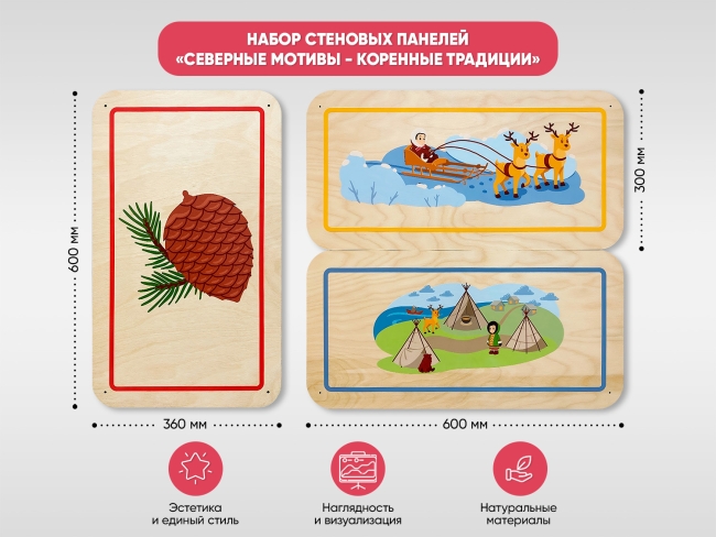 Набор стеновых панелей «Северные мотивы - Коренные традиции»
