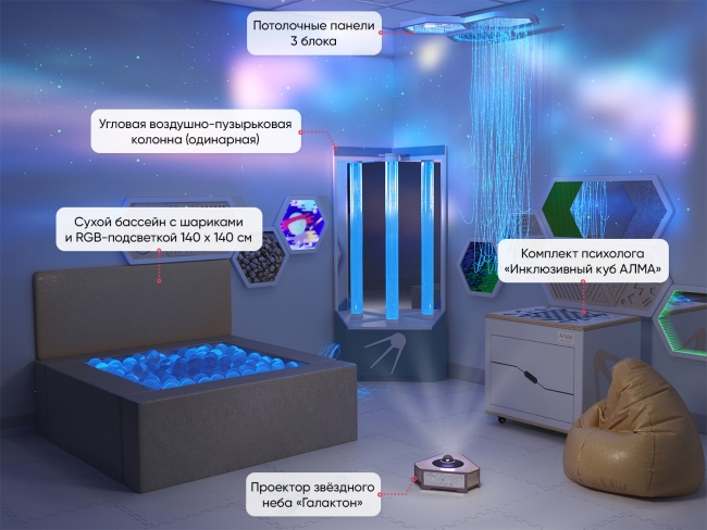 Для сенсорной комнаты 10.5 м2 Для сенсорной комнаты 10.5 м2