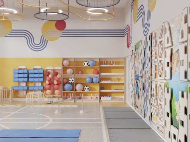 Готовый физкультурный зал для детского сада 75 м2 Готовый физкультурный зал для детского сада 75 м2