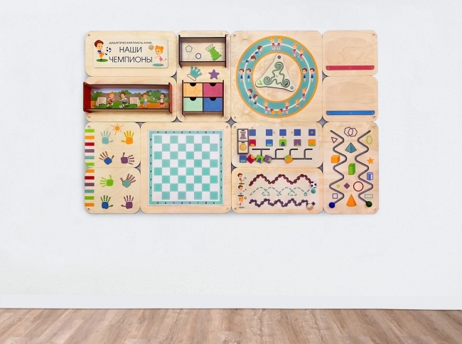 «Наши чемпионы» - Дидактическая настенная панель «Наши чемпионы» - Дидактическая настенная панель