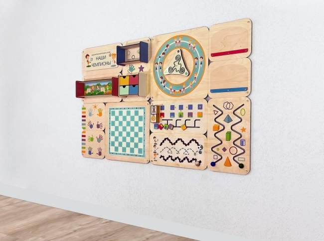 «Наши чемпионы» - Дидактическая настенная панель «Наши чемпионы» - Дидактическая настенная панель