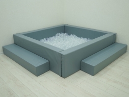 Сухой бассейн с шариками и RGB-подсветкой 190х190 см