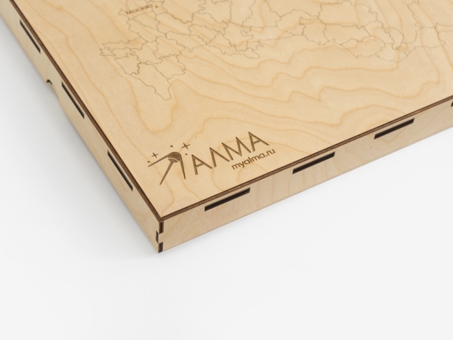 Пазл из дерева - Административная карта России "Родина Моя" Пазл из дерева - Административная карта России "Родина Моя"