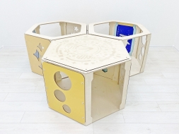 Модульные игровые домики «Сотикум» (3 модуля) Модульные игровые домики «Сотикум» (3 модуля)