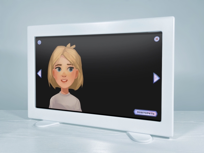 Умное зеркало Логопеда «Зазеркалье» со встроенным ПК и сенсорным экраном