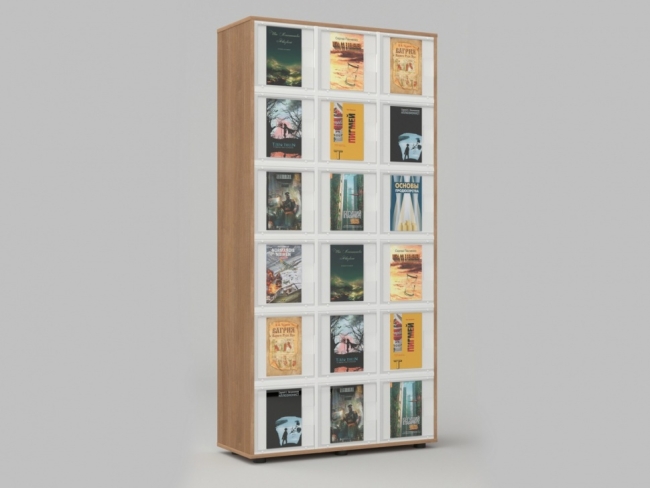 6615.650 Стеллаж журнальный из коллекции СТУГЛ 90х35х207 см купить в интерне-магазине Veerdan.ru Стеллаж журнальный из коллекции СТУГЛ 90х35х207 см