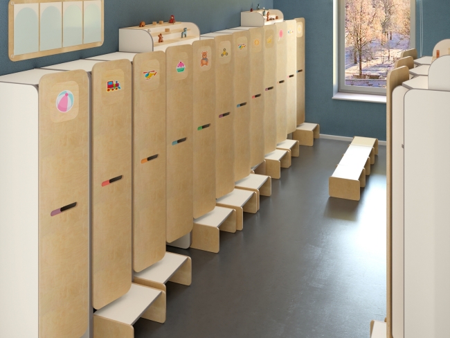 Шкаф для игрушек во входную группу