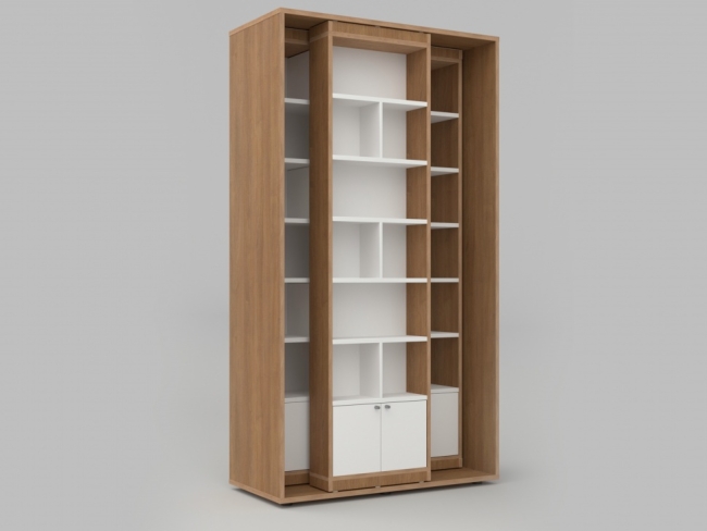 6617.650 Стеллаж с передвижными модулями из коллекции СТУГЛ 124х60х232 см купить в интерне-магазине Veerdan.ru Стеллаж с передвижными модулями из коллекции СТУГЛ 124х60х232 см