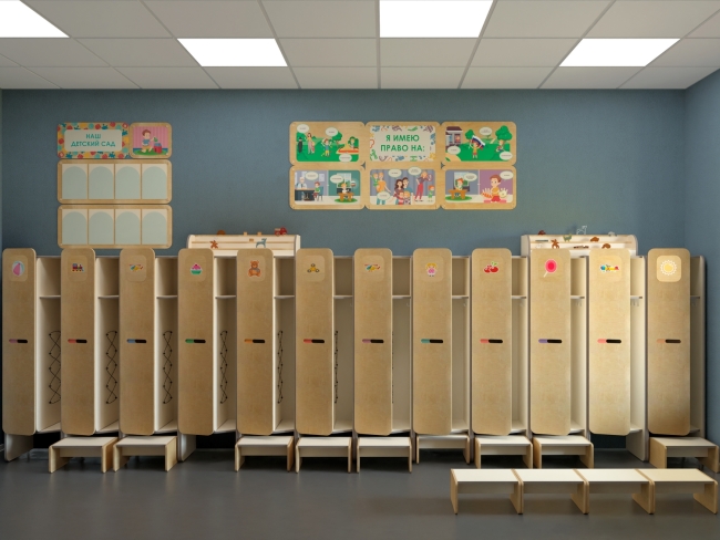  Детский шкафчик во входную группу