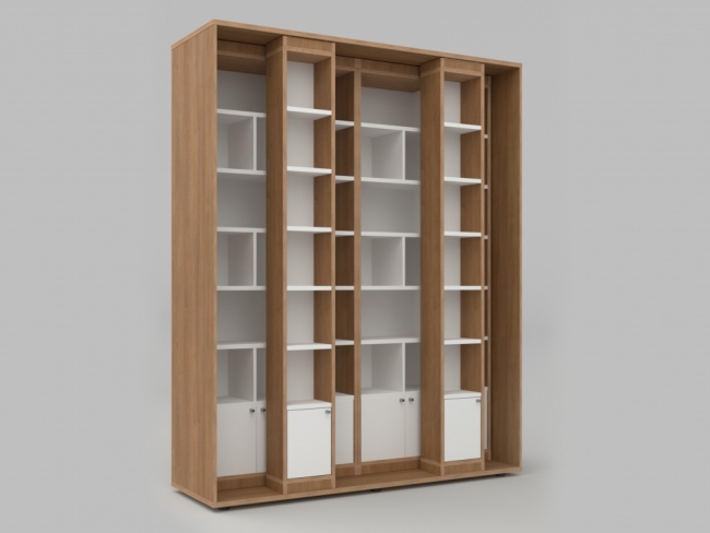 6618.650 Стеллаж с передвижными модулями из коллекции СТУГЛ 185х60х232 см купить в интерне-магазине Veerdan.ru Стеллаж с передвижными модулями из коллекции СТУГЛ 185х60х232 см