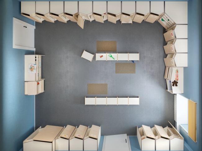 Шкаф для верхней одежды персонала во входную группу