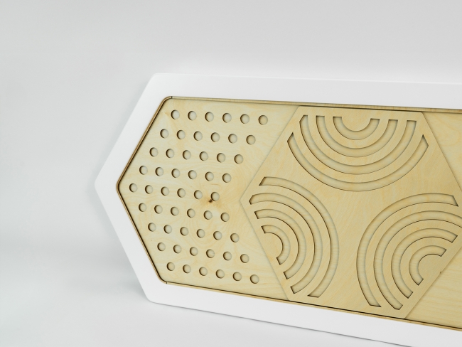 Декоративная тактильная панель - «Рельефные круглые формы» Декоративная тактильная панель - «Рельефные круглые формы»