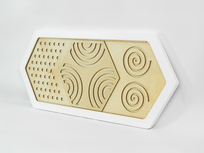 Декоративная тактильная панель - «Рельефные круглые формы» Декоративная тактильная панель - «Рельефные круглые формы»