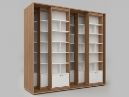 Стеллаж с передвижными модулями из коллекции СТУГЛ 245х85х232 см