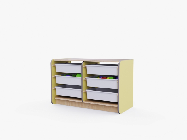 Двойной модуль для хранения игрушек Двойной модуль для хранения игрушек