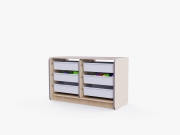 Двойной модуль для хранения игрушек Двойной модуль для хранения игрушек