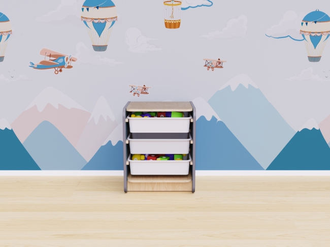 Одинарный модуль для хранения игрушек Одинарный модуль для хранения игрушек