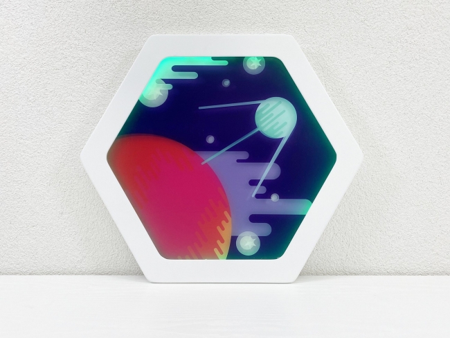 Декоративная тактильная панель с подсветкой - «Спутник» Декоративная тактильная панель с подсветкой - «Спутник»