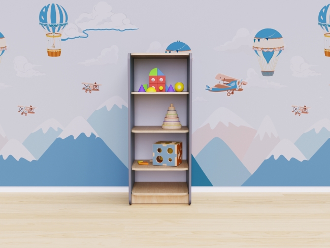 Открытый шкаф с полками Открытый шкаф с полками