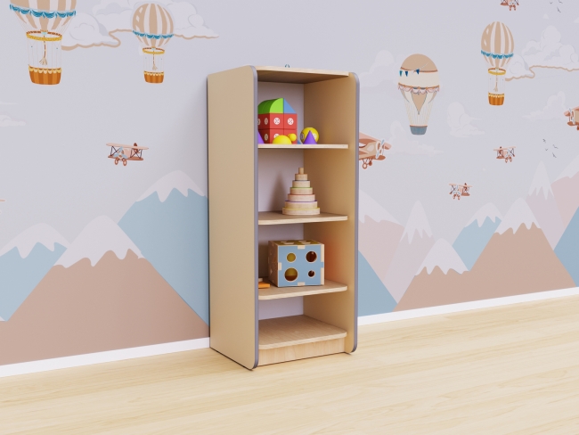 Открытый шкаф с полками Открытый шкаф с полками