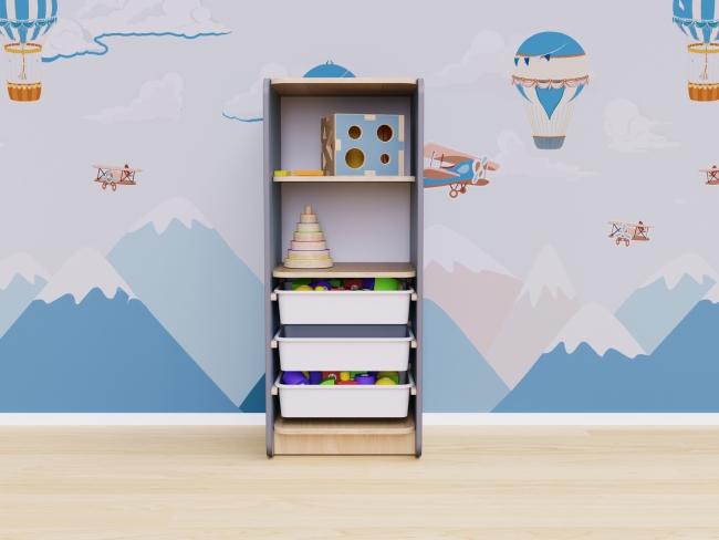 Открытый шкаф с ящиками Открытый шкаф с ящиками