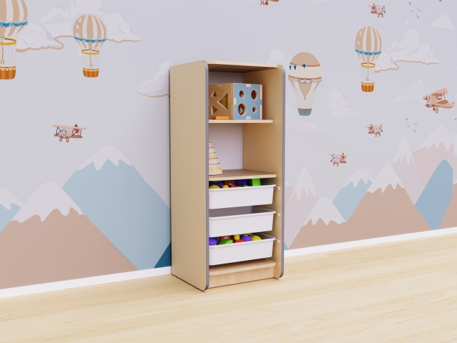 Открытый шкаф с ящиками Открытый шкаф с ящиками