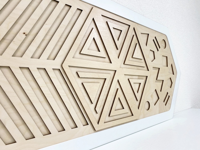 Декоративная тактильная панель - «Рельефные многоугольные формы» Декоративная тактильная панель - «Рельефные многоугольные формы»