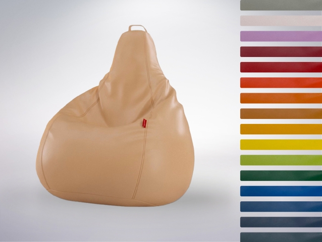 Кресло-мешок из экокожи в различных цветовых решениях