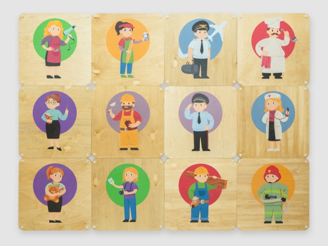 9803.650 Набор декоративных стеновых панелей «Профессии» купить в интерне-магазине Veerdan.ru Набор декоративных стеновых панелей «Профессии»