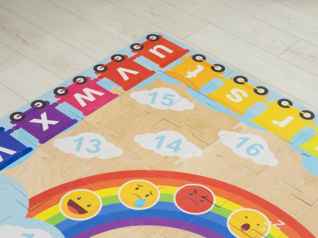 Дидактический ковёр-пазл для обучения английскому языку «Пазл пол — Радуга»