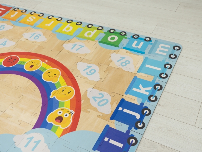 Дидактический ковёр-пазл для обучения английскому языку «Пазл пол — Радуга»