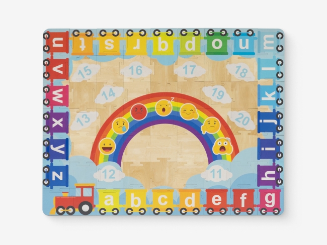 10136.650 Дидактический ковёр-пазл для обучения английскому языку «Пазл пол — Радуга» купить в интерне-магазине Veerdan.ru Дидактический ковёр-пазл для обучения английскому языку «Пазл пол — Радуга»