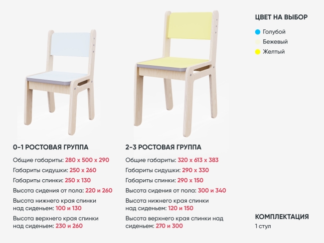 Растущий стул