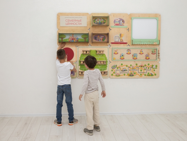 Дидактическая настенная панель «Семейные ценности» Дидактическая настенная панель «Семейные ценности»