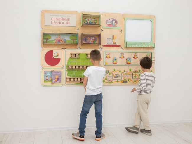 Дидактическая настенная панель «Семейные ценности» Дидактическая настенная панель «Семейные ценности»