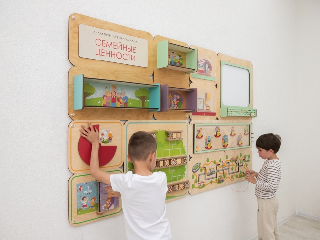 Дидактическая настенная панель «Семейные ценности» Дидактическая настенная панель «Семейные ценности»