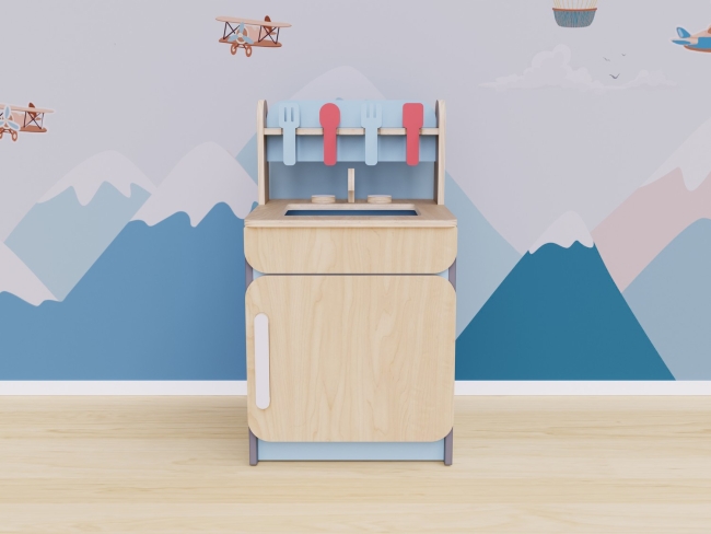 Игровая раковина со столовыми приборами