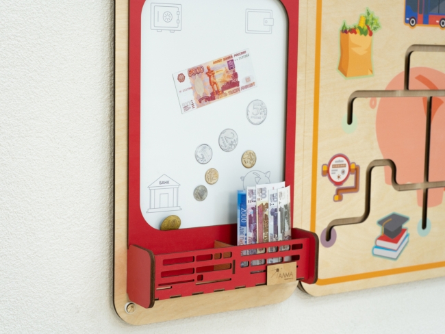 «Финансовая грамотность» - Дидактическая настенная панель 