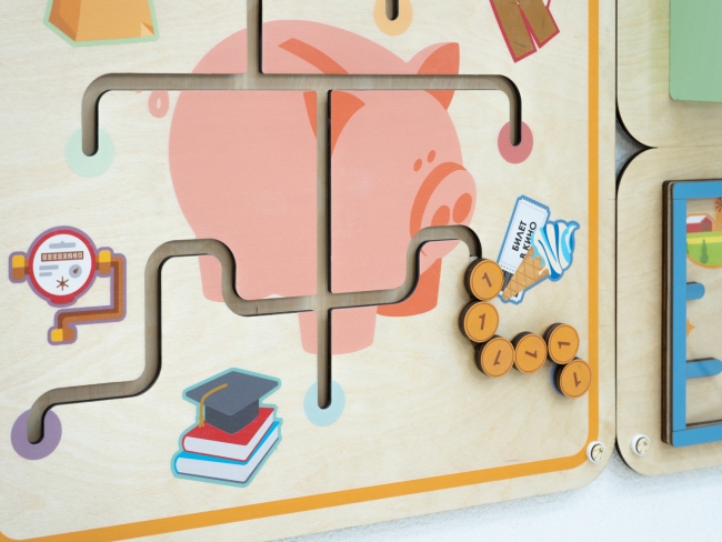 «Финансовая грамотность» - Дидактическая настенная панель 