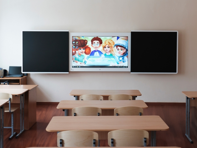 «Фибоначчи» - Интерактивная раздвижная доска с магнитно-меловой поверхностью