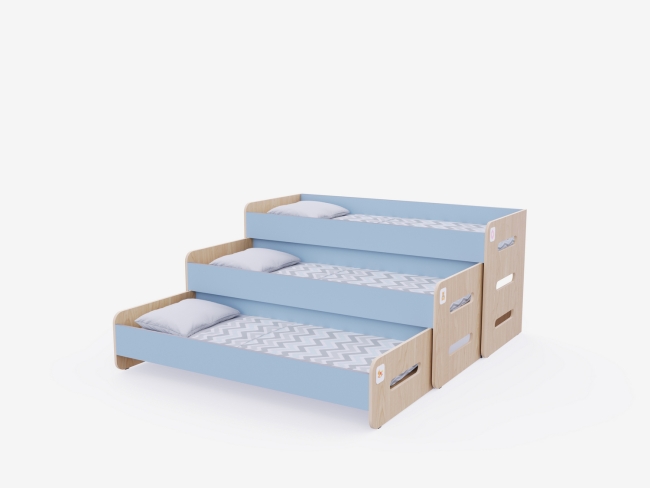 11476.650 Раздвижная кровать 3 секции в спальную зону купить в интерне-магазине Veerdan.ru Раздвижная кровать 3 секции в спальную зону