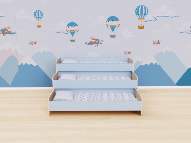 Раздвижная кровать 3 секции в спальную зону