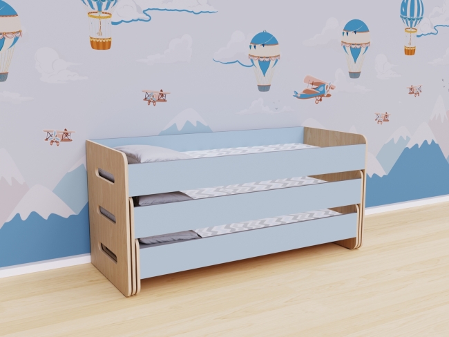 Раздвижная кровать 3 секции в спальную зону