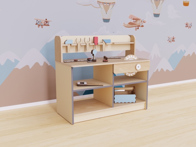 Игровой верстак с набором инструментов