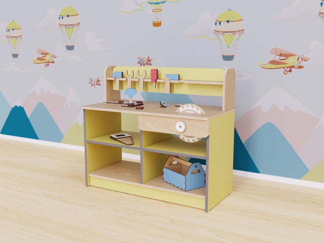 Игровой верстак с набором инструментов