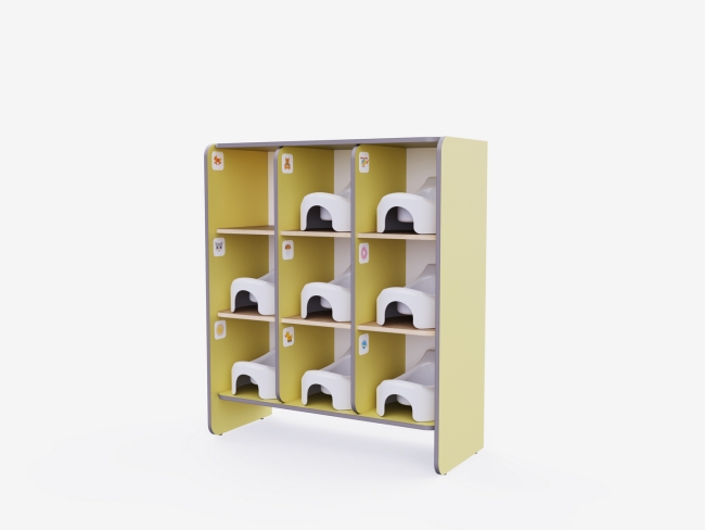 Детский стеллаж под горшки 10672.650 Детский стеллаж под горшки купить в интерне-магазине Veerdan.ru Детский стеллаж под горшки