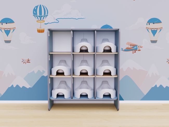 Детский стеллаж под горшки Детский стеллаж под горшки