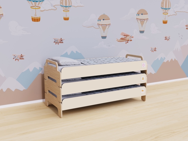 Детская модульная кровать для спальной зоны детского сада